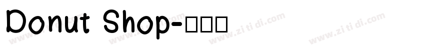 Donut Shop字体转换